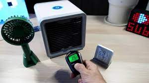 Evaporative air filter is reusable. Mini Desk Aircondition Arctic Air Personal Cooler Temp Test Youtube