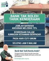 Bank tak boleh tarik kereta. Persatuan Pengguna Islam Malaysia Ppim Bank Tak Boleh Tarik Kenderaan Anda Sekiranya Jumlah Bayaran Ansuran Melebihi 75 Kenderaan Dalam Kawasan Kediaman Berpagar Pada Hari Cuti Umum Selepas Jam 9 Malam Ayuh