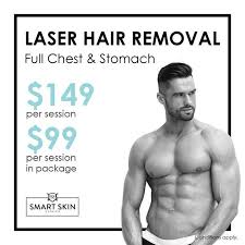 In most cases, men with heavy chest hair also request body laser hair removal treatment for their abdominal area as well. Male Laser Hair Removal Full Chest Stomach
