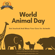 World Animal Day Is An International Day Of Action For Animal Rights And Welfare Celebrated Annually Team Boarding School Animals Of The World Pet Day Animals