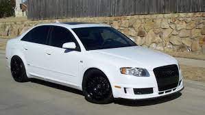 White Audi A4 With Black Rims Black Audi Audi A4 Audi