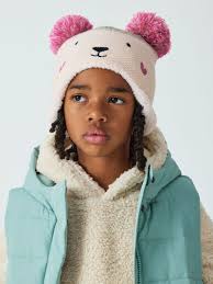 JOHN LEWIS Bear Trapper Pom Pom Hat in Multi