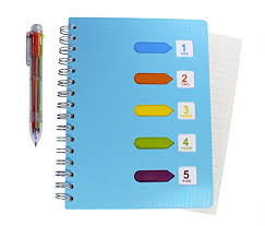 5 out of 5 stars. Lined Notebook Multicolor Pen 200 Pages A5 Planner Journal 6 In 1 Retractable Ballpoint