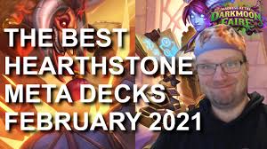 Top decks the best decks in the current meta. Top 5 Best Hearthstone Decks To Climb To Legend Darkmoon Races February 2021 Youtube