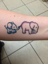 Two Weeks Healed Mother Son Elephant Tattoo Tattoos For Daughters Tattoo For Son Tattoos For Kids