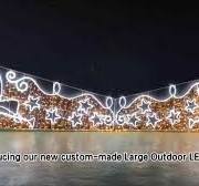 Wholesale Led Light Outdoor Christmas Street Decoration Lights 2D Christmas  Pole Motif Lights