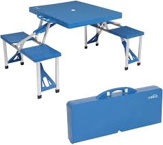$10.00 coupon applied at checkout. Picnic Baskets Tables Accessories Plastic Tabletop With Handle For Barbecue Travel Outing Gathering Vingli Folding Camping Picnic Table Set With 4 Seats With Patio Umbrella Hole Portable Table Aluminum Alloy Frame Patio Lawn