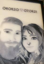 Our Valentine's gift finally arrived ❤️ (he told her to use any hair c...