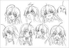 這いよれ ニャル子さん 設定資料 1 這いよれ ニャル子さん 表情 イラスト ニャル子さん