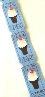 Ice Cream Carnival Tickets Party Decor Set Of 12 Blue Etsy Party Decorations Ice Cream Theme Carnival Party