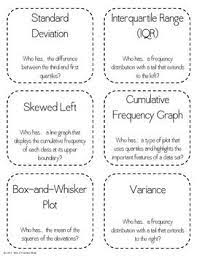 Descriptive Statistics I Have Who Has Game Statistics Math Ap Statistics Math Methods