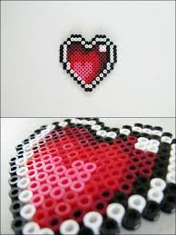 Coeur Heart Perle A Repasser Modeles Art Perle Perles Hama