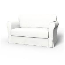 Hagalund Sofa Covers 2 Seater Sofa Bed Regular Fit Using The Fabric Panama Cotton Absolute White 229 Yikes 2 Seater Sofa Sofa Seater Sofa