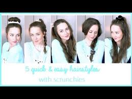 22 crazy cute scrunchies you need in your life rn. 5 Quick Easy Hairstyles With Scrunchies Youtube