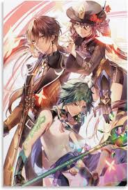 Genshin Impact Anime Poster - Zhongli, Xiao, Hu Tao Philippines | Ubuy