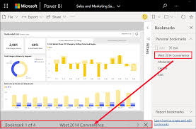 Overview Of Bookmarks In Power Bi Service Reports Power Bi Microsoft Docs