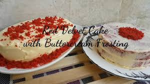 This red velvet cake recipe would taste great with just about any frosting, but i wanted to stick with the classic combination of cream cheese frosting and red velvet cake. No Bake Red Velvet Cake With Buttercream Frosting No Melt Buttercream Frosting Recipe Youtube