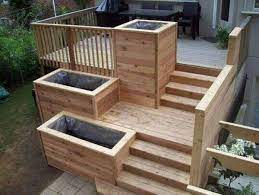 32 Ingenious Diy Built In Planters For Small Space Gardens Patio Deck Designs Deck Planter Boxes Deck Planters