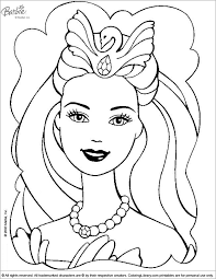 Barbie coloring pages for girls. Barbie Free Coloring Printable Coloring Library