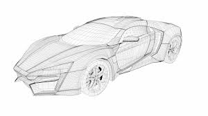 3d Modelling Of W Motors Lykan Hypersport Official Designed By Sharif Kanani 3d Model Lykan Hypersport Model