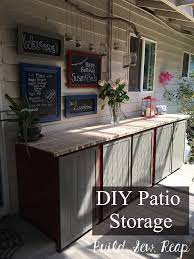Stow seasonal toys, games and more in an outdoor storage box. Build Sew Reap Patio Storage Cabinets