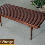 Bring home a stunning piece of furniture that will fit in just about anywhere. Small Vintage Slat Bench Coffee Table