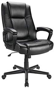 $259.99 each (reg) $119.99 sale (save $140) qty. Amazon Com Realspace Hurston Bonded Leather High Back Executive Chair Black Office Products