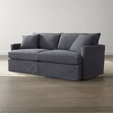 Lounge Ii Petite Slipcovered 83 Sofa Crate And Barrel Crate Barrel Lounge Sofa Slip Covers Couch