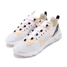 Details About Nike React Element 55 Soft Yellow White Pale Vanilla Men Running Shoe Bq6166 101