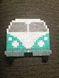 Old Volkswagen Van Perler Bead Art Pearl Beads Pattern Bead Art