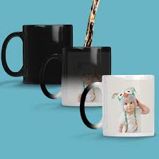 Magic mug personalized changing color coffee custom photo heat sensitive image personalised ceramic mugs. Heat Changing Mugs Magic Colour Changing Mugs Always Personal