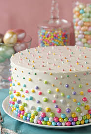 Simple Baby Shower Cakes Anyone Can Make Design Dazzle Easter Dessert Polka Dot Cakes Dot Cakes
