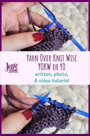 For each smoothie sold innocent stated they would donate 25p to age uk to help older people during the cold winter months. Yarn Over Knit Wise Yokw Or Yo So Simple To Do Jessie At Home