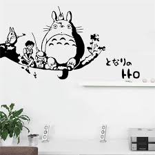 new cartoon totoro home decoration wall stickers for kids room in 2021 wall stickers bedroom kids room wall decals wall stickers home decor