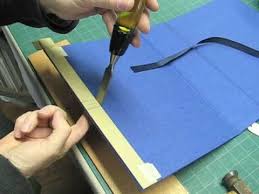 Insetting A Ribbon Tie This Man Has Some Awesome Bookbinding Tutorials On Youtube Book Binding Diy Bookbinding Tutorial Bookbinding