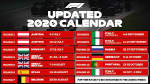 La parrilla de la fórmula 1 ya sabe cómo será el calendario de 2021.red bull content pool. F1 Adiciona Alemanha Portugal E San Marino Ao Calendario 2020