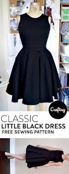 A Little Black Dress Is A Closet Staple Sew Your Own Classic With This Free Pattern Dress Patterns Free Summer Dress Patterns Dress Patterns