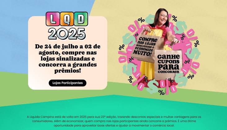 Liquida Campina termina neste sábado com transporte gratuito e sorteio de prêmios