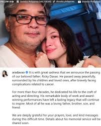 THE PASSING OF OUR BELOVED FATHER, RELATED TO CANC*R”