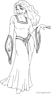 Download Mother Gothel From Tangled Coloring Page Coloringall