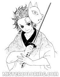 On the coloring pages you will find your favorite characters from the anime demon slayer: Demon Slayer Coloring Pages