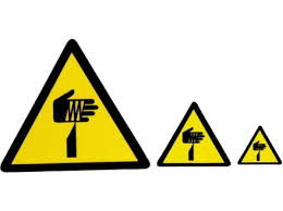 Black And Yellow Sign Meaning Sharp Element Warning Symbol Label Rwl119 Label Source In 2020 Labels Symbols Electricity