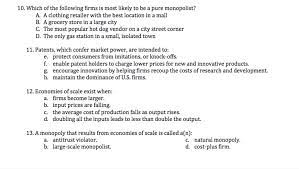 Solved 10 Which Of The Following Firms Is Most Likely To Chegg Com