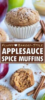 Healthy Applesauce Muffins Recipe No Oil Or Butter Evolving Table Recipe In 2020 Healthy Applesauce Muffins Spice Cake Recipes Applesauce Muffins