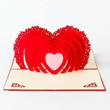 Tabs can be wide or narrow depending on what kind of art you choose. Cards Stationery Love Heart 3d Pop Up Greeting Handmade Kirigami Card Wedding Anniversary Home Furniture Diy