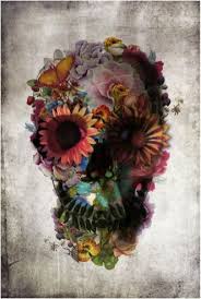 Great Tat Idea Floral Skull Skull Art Flower Skull