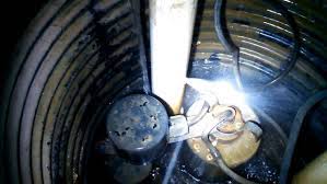 When the pump is running, and you have got water spitting out, and it's perfectly normal for water to get out of the pump. Sump Pump Relief Hole Bob Is The Oil Guy
