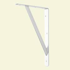 If you want to add some pizzazz, use a router to give your shelf a decorative edge. Everbilt 12 In X 8 In White Heavy Duty Shelf Bracket 14327 The Home Depot