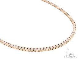 Our 14k rose gold filled chains cut to the length you ordered. 14k Rose Gold Diamond Tennis Chain 65081 Mens Diamond Rose Gold 14k Round Cut 12 32 Ct