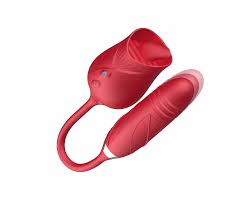 Rose Vibrator Thrusting Dildo | Buy G Spot rose toy sex